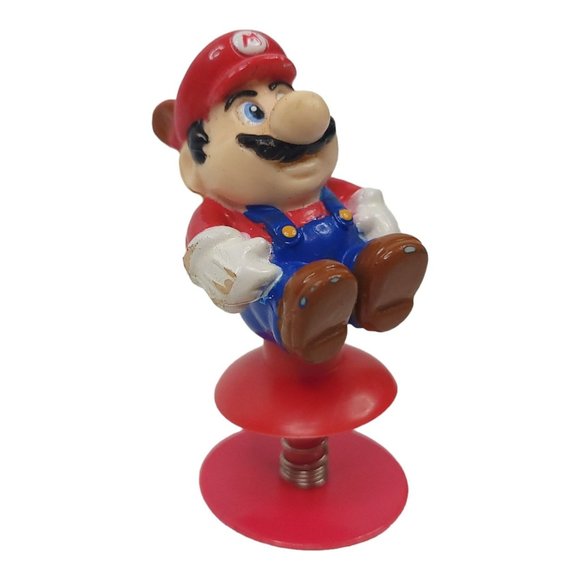 1989 Nintendo Super Mario Bros Spring Popper Figure Racoon Tail Jumper Vintage - Picture 2 of 12